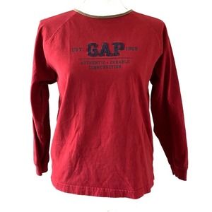 Boys Gap KIDS Vintage Sweatshirt Top, Size Large, Red, Blue, Cream, Long sleeves